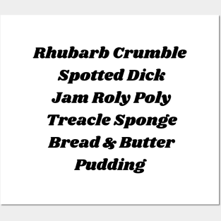 British Puddings Posters and Art